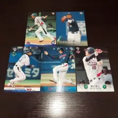 【美品】北海道日本ハムファイターズ 中田翔 2枚セット 城石憲之コーチサイン入 美品】北海道日本ハムファイターズ 中田翔 2枚セット 城石憲之