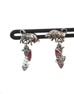 H.P.FRANCE/Gem Kingdom*イルカ　ピアス*925/シルバー H.P.FRANCE/Gem Kingdom*イルカ ピアス*925/シルバー GEM