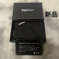 Zepirion カードケース ブラック 新品　小銭入れ付き