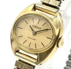 希少✨ TISSOT スタイリスト ゴールド 4P ダイヤ クリスタル 手動巻き ティソ が60'sヴィンテージ「スタイリスト」を現代に再解釈～褪せる