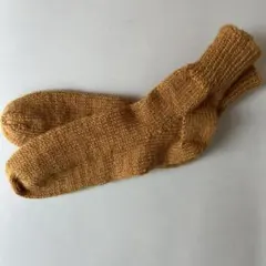 手編み靴下　101 ウール100%