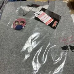 アニメキャラクター プリント スウェットシャツ グレー