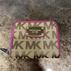 MICHAEL KORS 二つ折り財布 ベージュ/ピンク