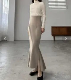 ルエレ Louere ハイウエストサイドスリットマーメイドスカート M