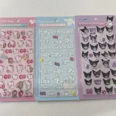 サンリオボンボンドロップシール★3枚セット★キティ シナモロール クロミ