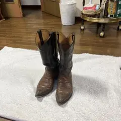 バイカラー ウエスタンブーツ ブラウン ブラックのサムネイル