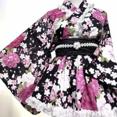 728⑦浴衣ドレス 地雷系 量産型 姫ギャル ロリータ 大人 - メルカリ