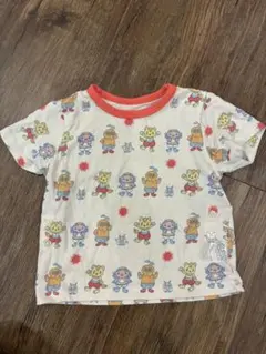 ファンターネ　ユニクロ　子供パジャマ上　ホワイト/オレンジ