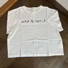 agnès b. プリント入りTシャツ M ホワイト