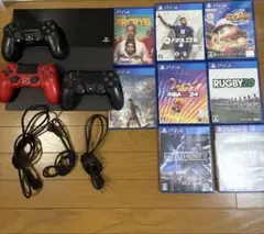 PlayStation4本体＋コントローラー3個＋ソフト8個付き