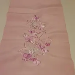 刺繍半襟　桃色*