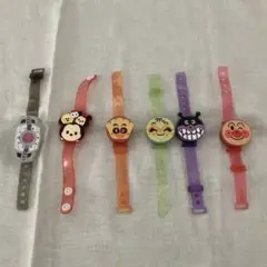 光る　ブレスレット　6本セット　アンパンマン　　ミッキー　仮面ライダー