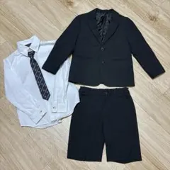 COMME CA ISM フォーマルスーツ 110A コムサ　男の子　ブラック