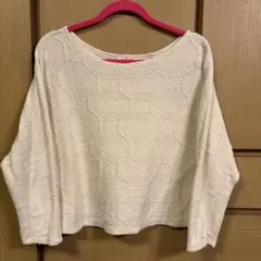 ZARA アイボリー ニット 七分丈