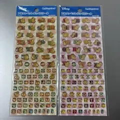 ディズニー アルファベットぷっくりシール 2個セット 新品未開封