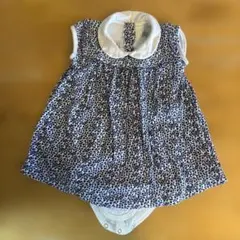 PETIT BATEAU 花柄ロンパース 12m/76cm