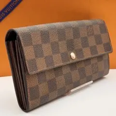 【鑑定済み】ルイヴィトン✨長財布 10枚✨ポルトフォイユサラ✨ダミエ
