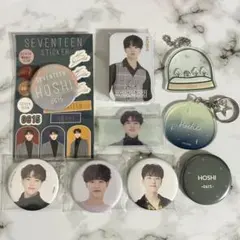 ホシ　グッズ　セット　缶バッジ　museum キーホルダー　ステッカー　セブチ