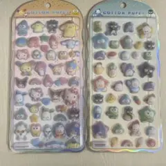 COTTON PUFFY サンリオキャラクター 立体シール 2シートセット