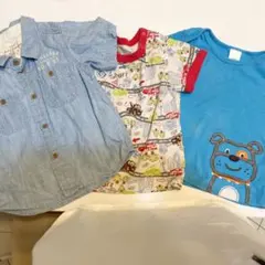 3点セット　トップス　Ｔシャツ　シャツ　カーターズ　ユニクロ　80㎝　美品