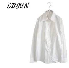 ディンジュ 【13】ピンタックシャツ 長袖 レディース 春秋 オフィスカジュアル