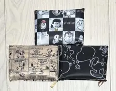 新品　スヌーピー　SNOOPY 折りたたみ　大容量　エコバッグ　3個セット
