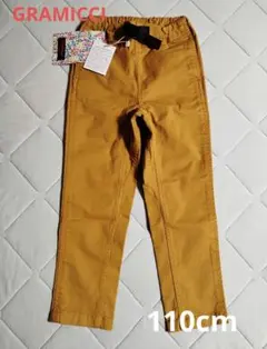 新品 GRAMICCI グラミチ キッズ　ナローパンツ 110cm マスタード