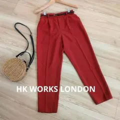 HK WORKS LONDON ✨テーパードパンツ ベルト付　テラコッタ　Мのサムネイル