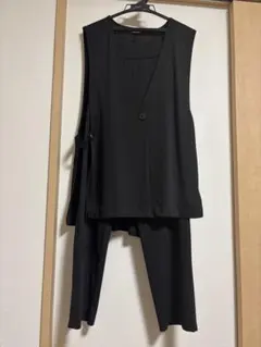 ブラック パンツセットアップ Lサイズ
