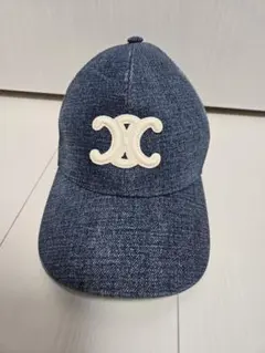 【CELINE】トリオンフ ベースボールキャップ / ユニオンウォッシュ デニム 新作 トリオンフ ベースボールキャップ / ユニオンウォッシュ デニム