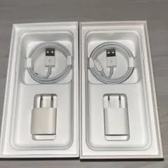 【純正】iPhone Lightning-USBケーブル 電源アダプタ