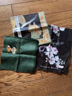 和柄ハンカチ　3枚セット