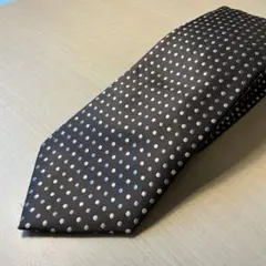 美品　pierre cardin ピエール カルダン ドット　ブラウン