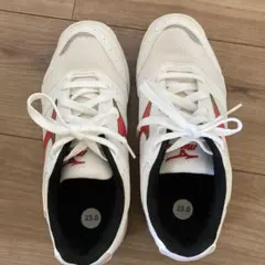 Mizuno ミズノホワイト/レッド スニーカー 23.0