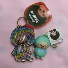 モンチッチ　ラインストーンマスコット＆きゃらぷてぃマスコット