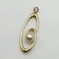 MIKIMOTO　ミキモト　パール　ペンダントトップ　チャーム　K14　ゴールドのサムネイル