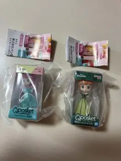 ディズニー ガチャ Q posketミニチュアコレクション3 アリエル　アナ