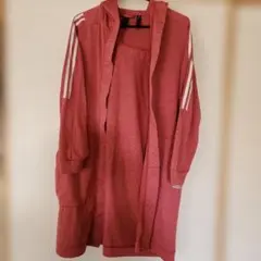 adidas アディダスフード付きカーディガン