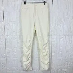 【美品】クリスチャンオジャール シャーリングパンツ ホワイト 上品◎【x57】のサムネイル