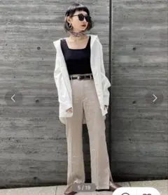 リネンライクスリットパンツ PAGEBOYのサムネイル