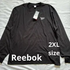 【新品】Reebok リーボック 長袖Tシャツ ロンT 黒 2XL 大きめサイズ