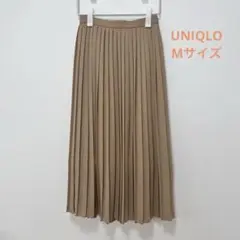 ユニクロ プリーツスカートM ベージュ