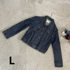 L'espoir レディース　デニムジャケット　Gジャン　コットン　ブルー　L
