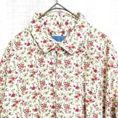 POGGIANTI ポッジャンティ1958 花柄 コットン 長袖シャツ