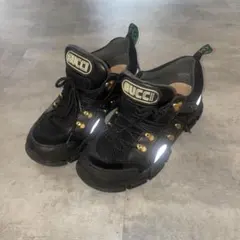 GUCCI ホワイト フラッシュトレックスニーカー