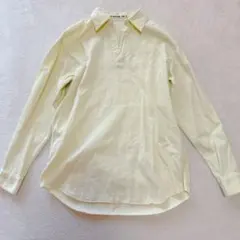 【極美品】ギャルリーヴィー 長袖シャツ ライムイエロー Vネックのサムネイル