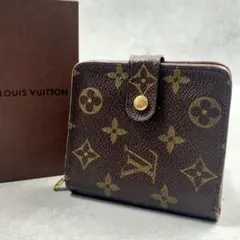 保管品 ルイヴィトン モノグラム エリーズ 三つ折り財布 wホック