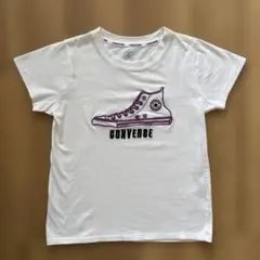 Tシャツ　半袖　CONVERSE スニーカー 刺繍