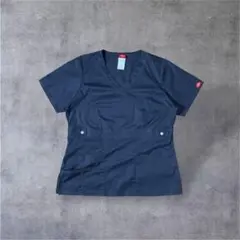 Dickies スクラブ トップス Vネックシャツ医療用　チャコールグレー　Mのサムネイル