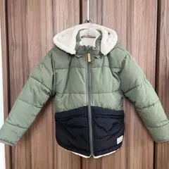 フード付き中綿コート リバーシブル